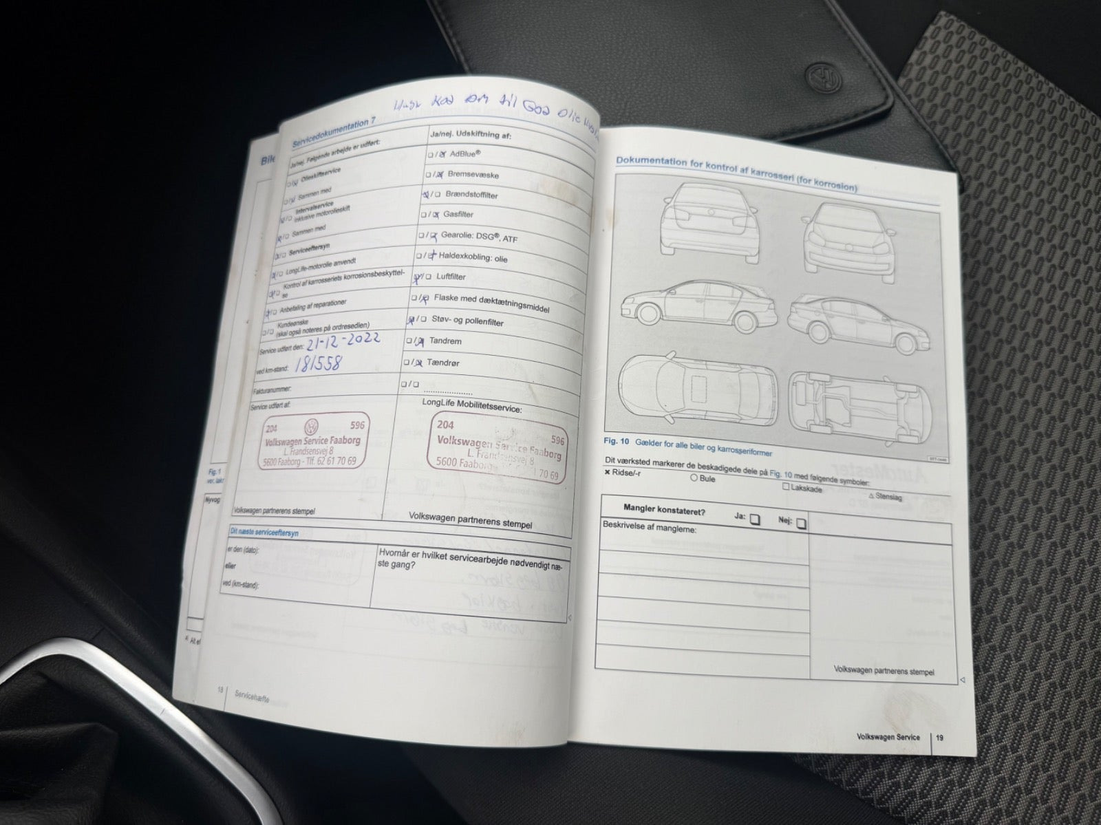Grøn VW Polo fra 2013