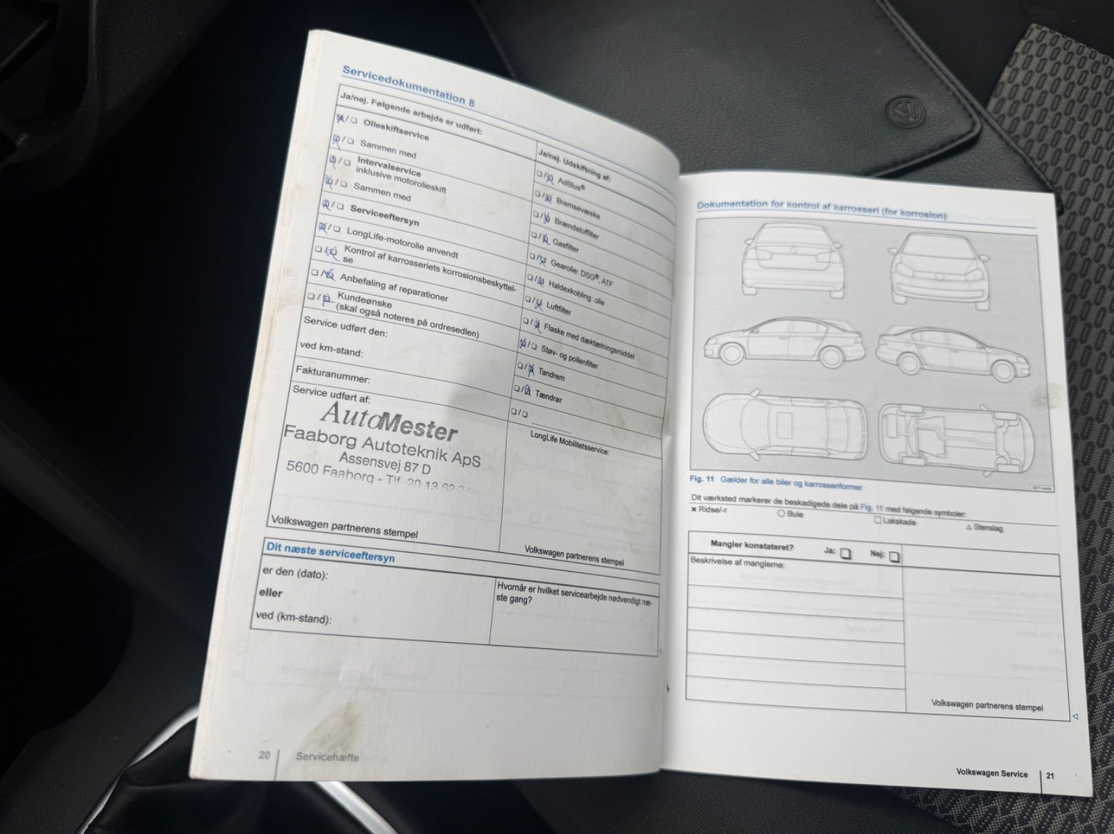 Grøn VW Polo fra 2013