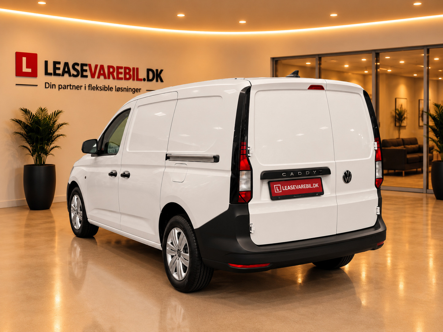 Hvid VW Caddy Maxi fra 2022