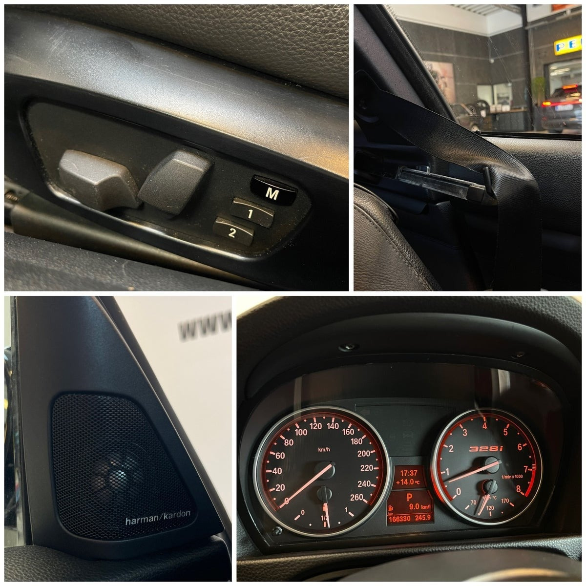 Gul BMW 328i fra 2012