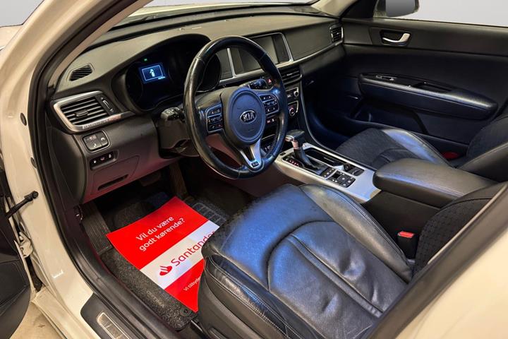 Hvid Kia Optima fra 2018