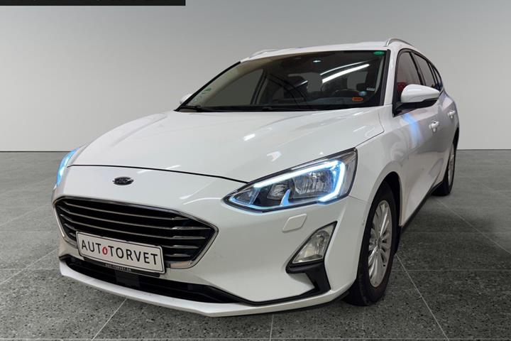 Hvid Ford Focus fra 2018