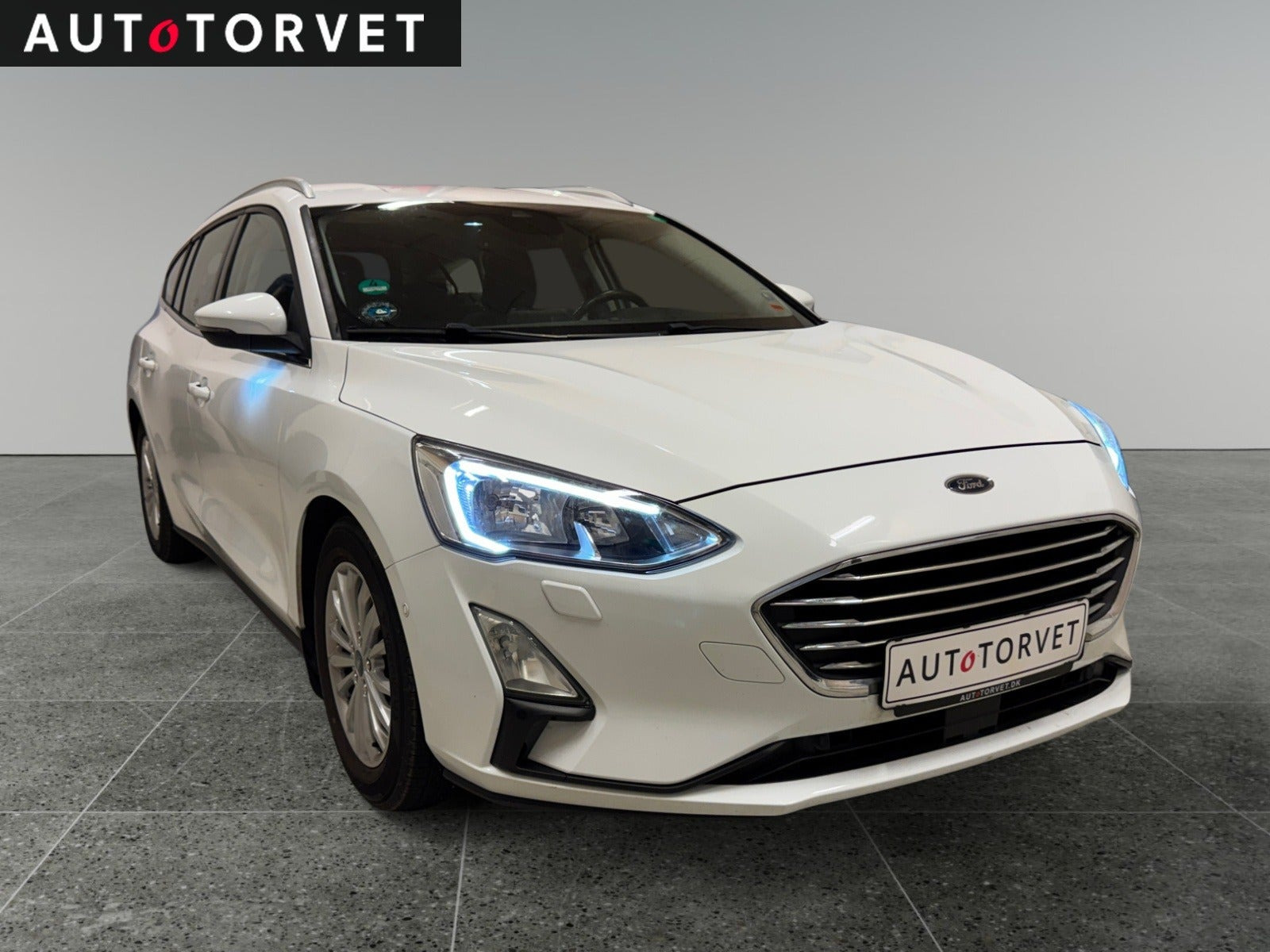 Hvid Ford Focus fra 2018