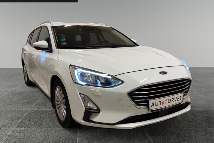 Hvid Ford Focus fra 2018