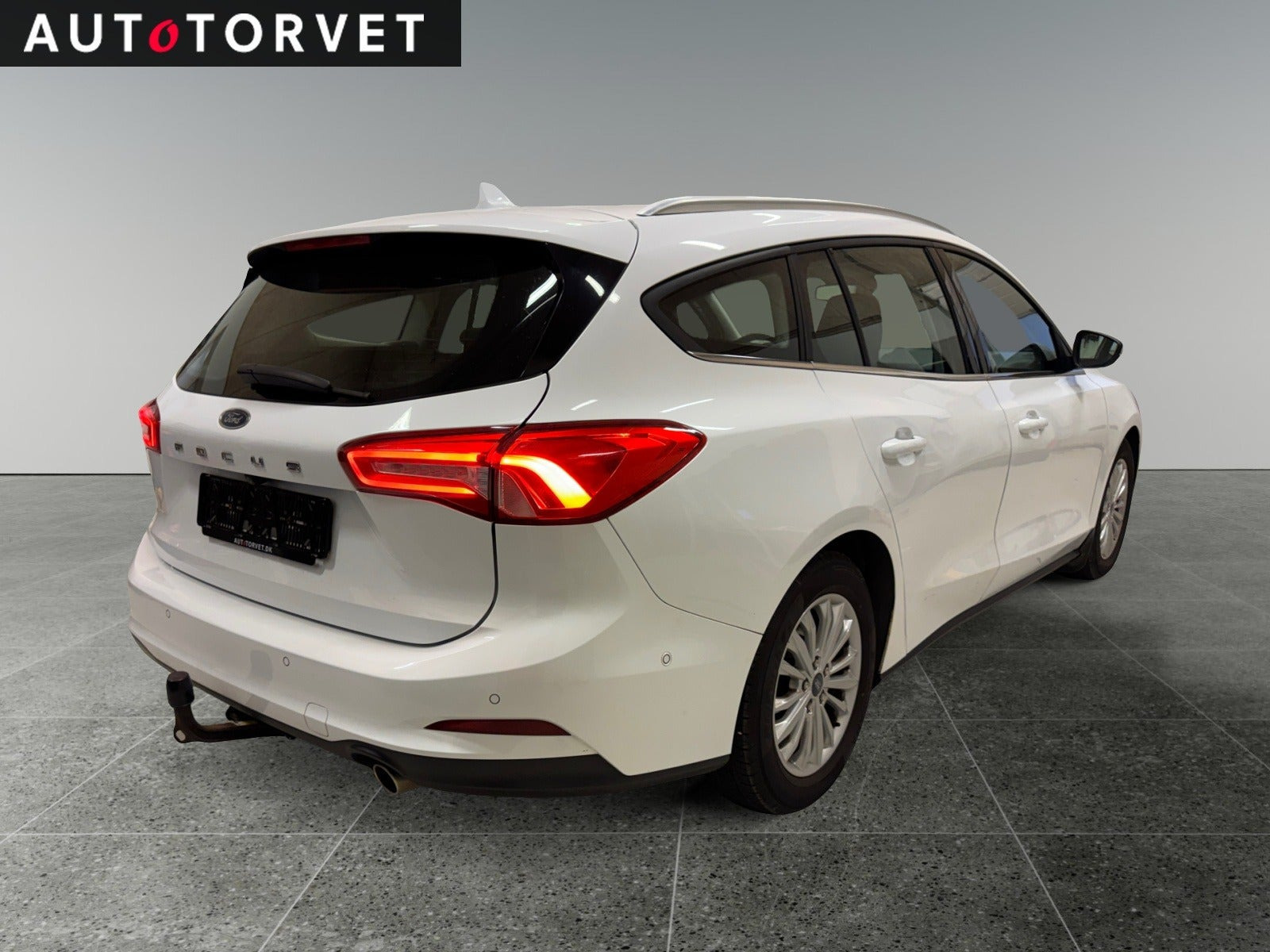 Hvid Ford Focus fra 2018