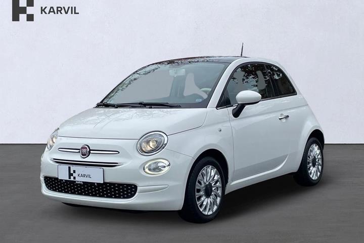 Hvid Fiat 500 fra 2018