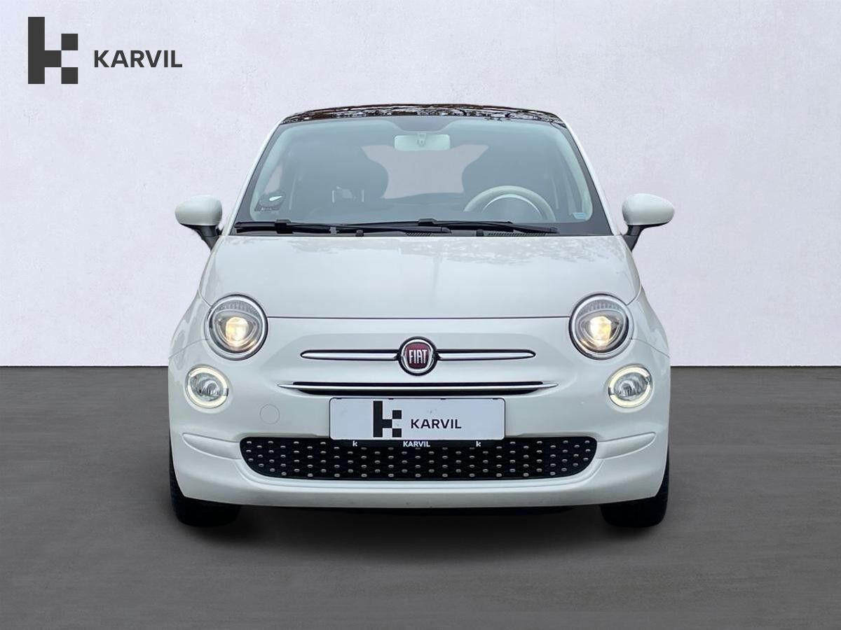 Hvid Fiat 500 fra 2018