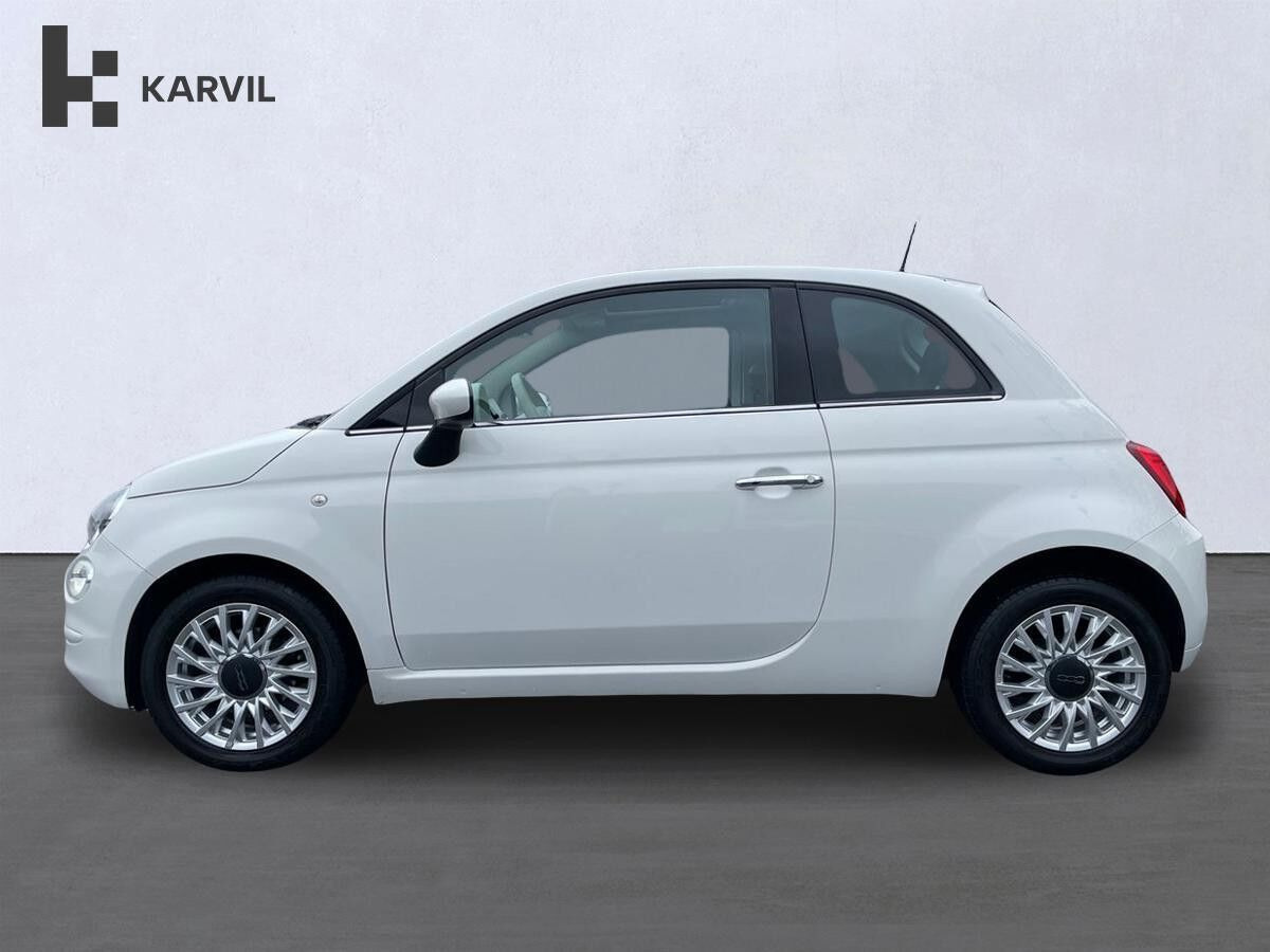 Hvid Fiat 500 fra 2018