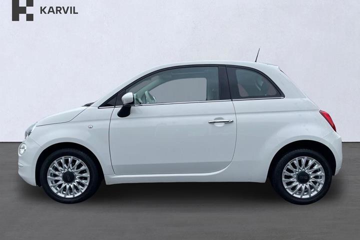 Hvid Fiat 500 fra 2018