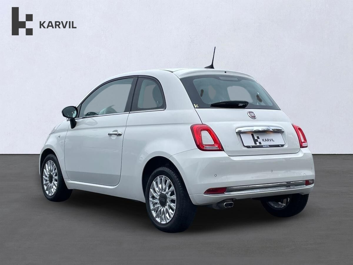 Hvid Fiat 500 fra 2018