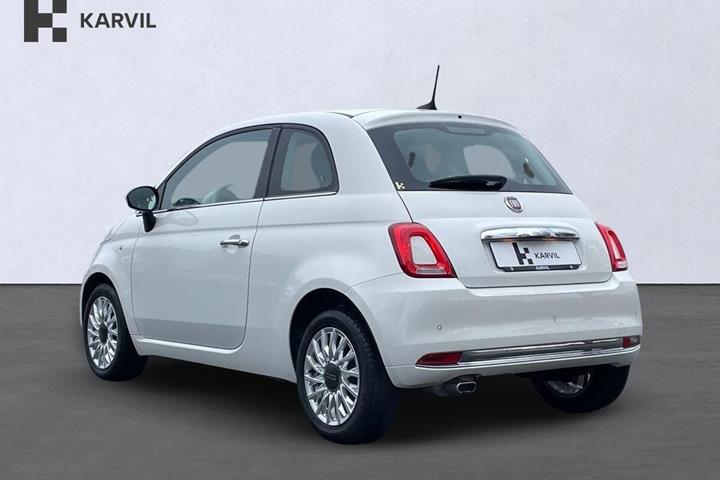 Hvid Fiat 500 fra 2018