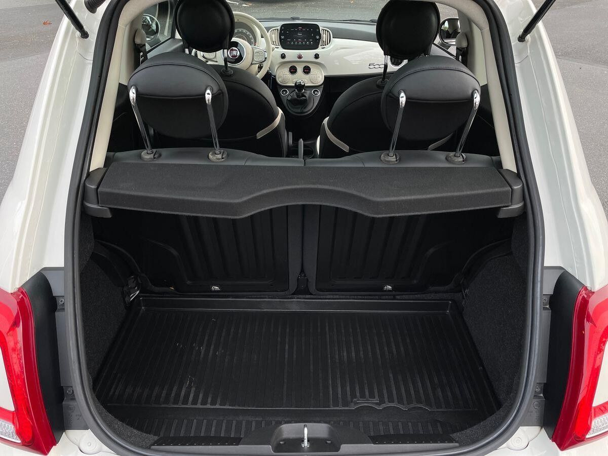 Hvid Fiat 500 fra 2018