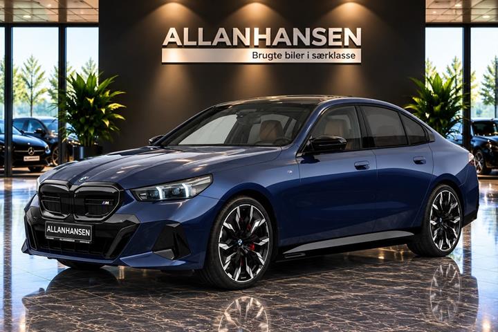 Blå BMW i5 fra 2024