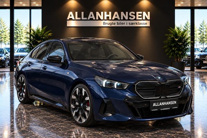 Blå BMW i5 fra 2024