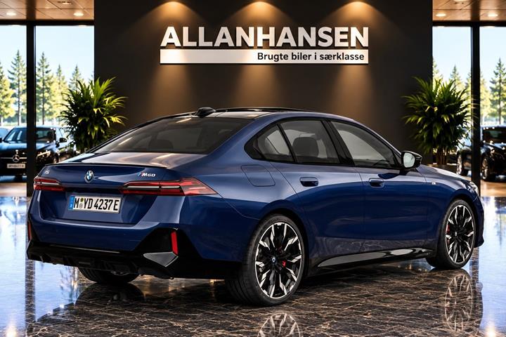 Blå BMW i5 fra 2024