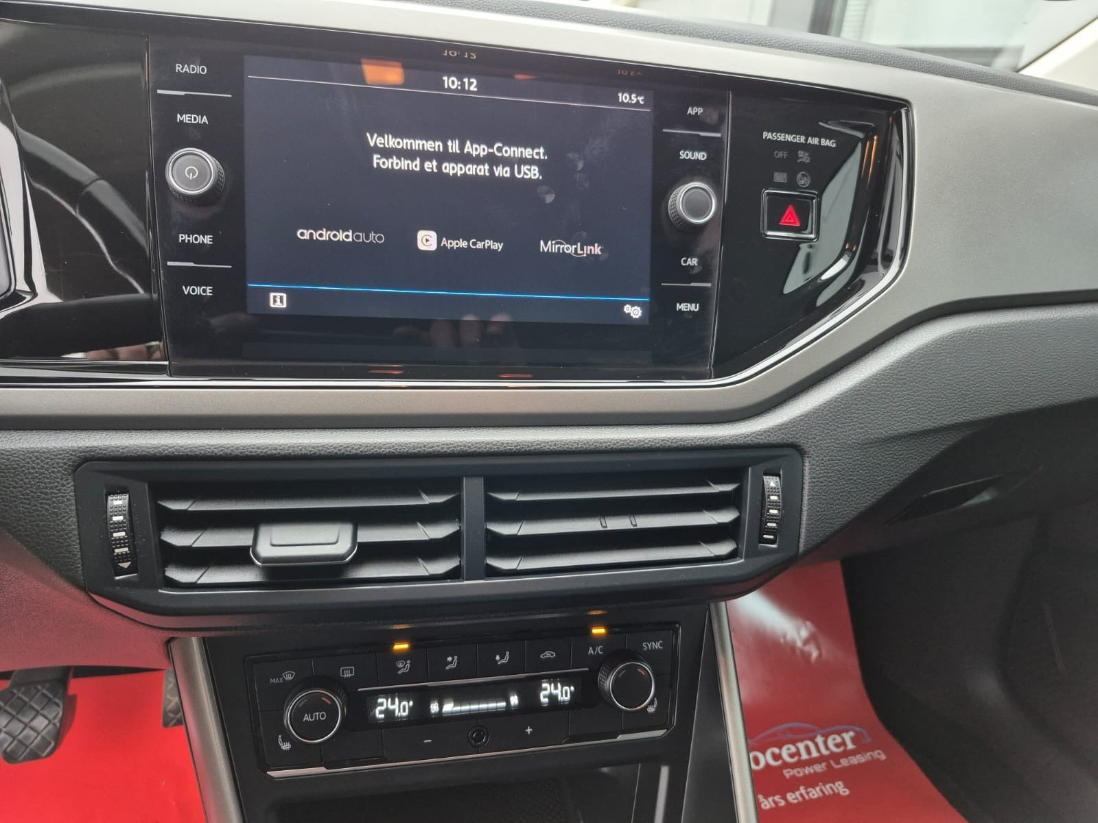 Blå VW Polo fra 2018