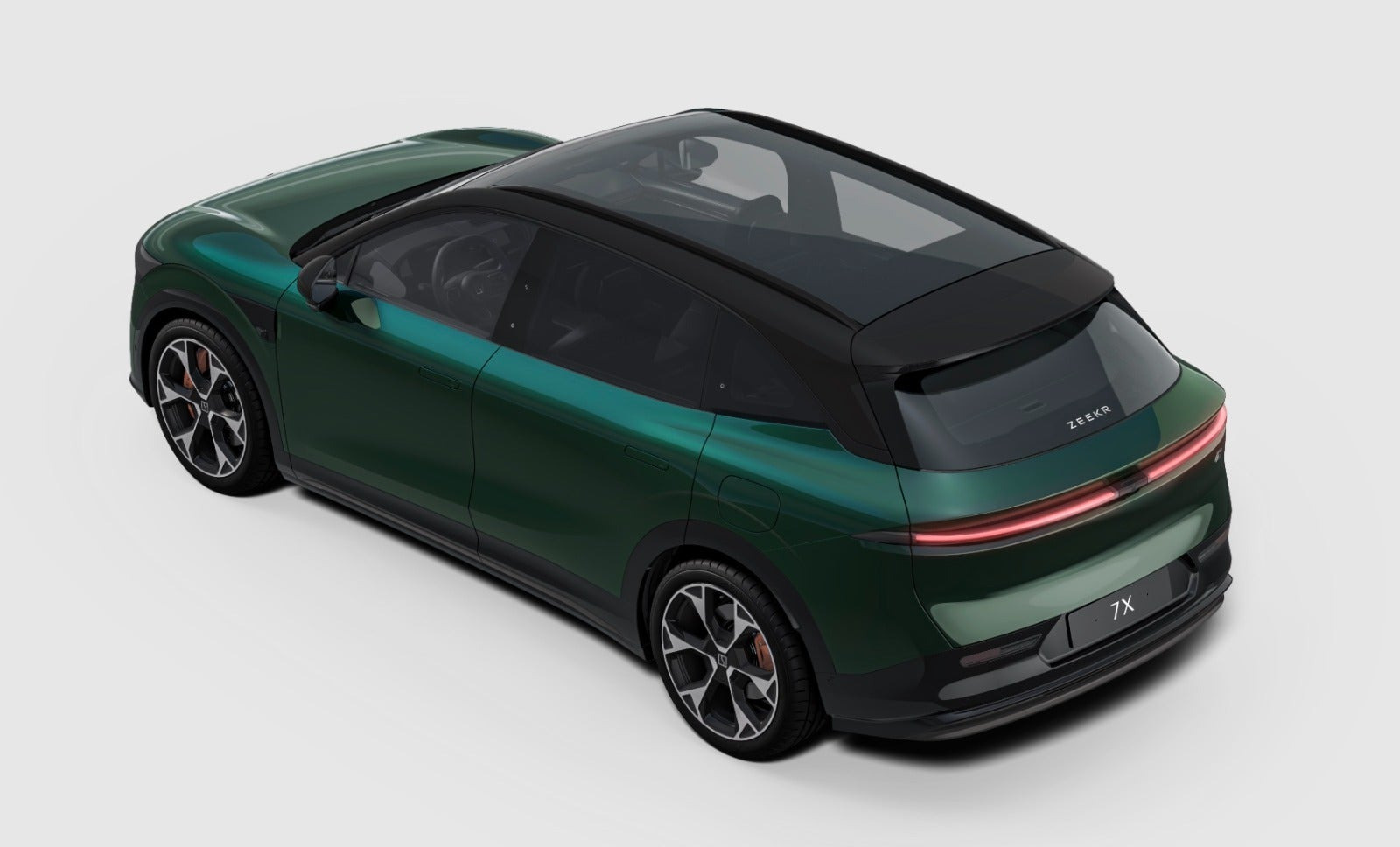 Grøn Zeekr 7X fra 2026
