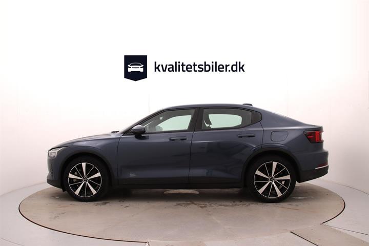 Blå Polestar 2 fra 2021