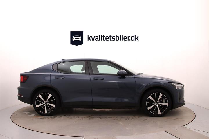Blå Polestar 2 fra 2021