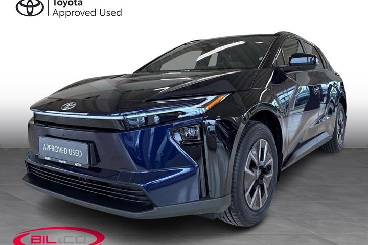 Blå Toyota BZ4X fra 2026