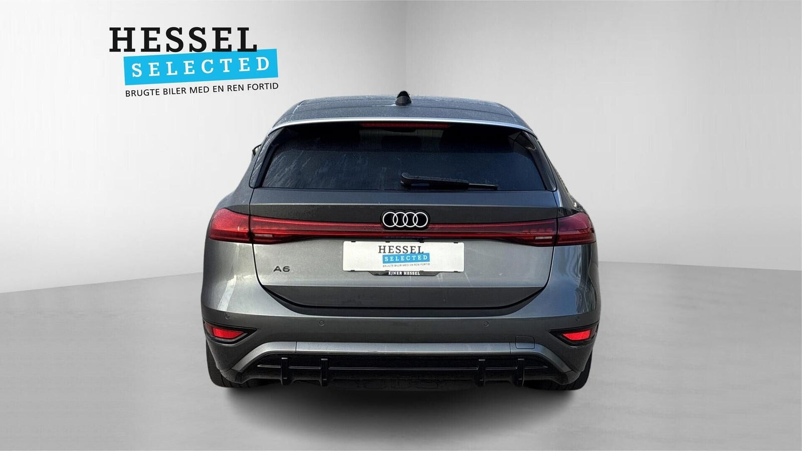 Grå Audi A6 e-tron fra 2025