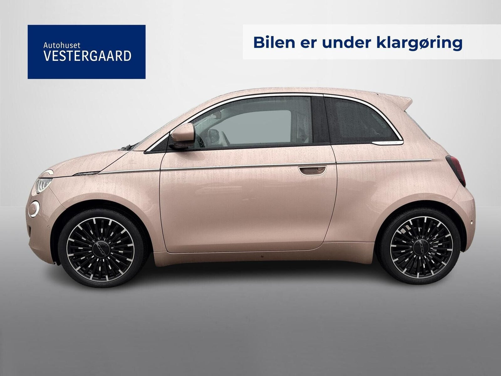 Gul Fiat 500e fra 2023
