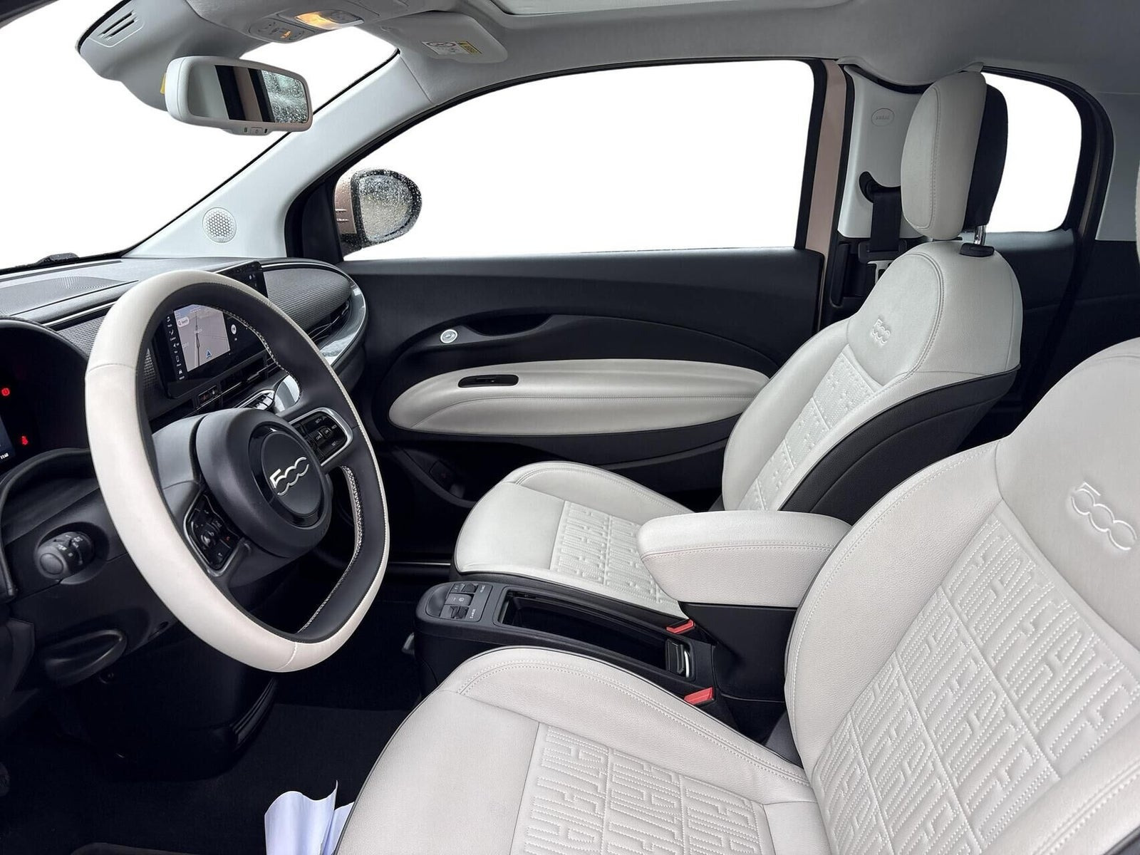 Gul Fiat 500e fra 2023