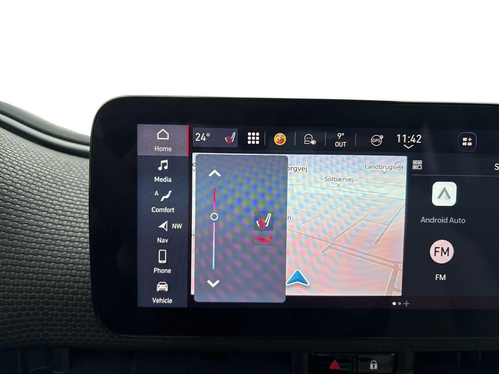 Gul Fiat 500e fra 2023