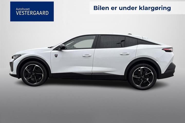Hvid Peugeot e-408 fra 2026