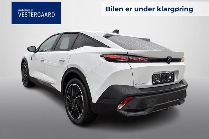 Hvid Peugeot e-408 fra 2026