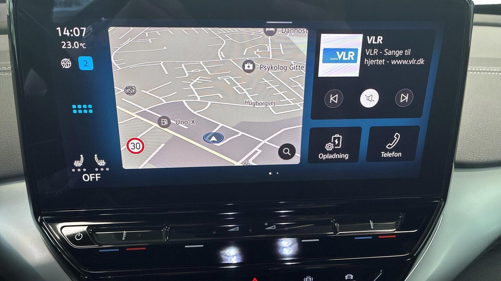 Blå VW ID.4 fra 2023