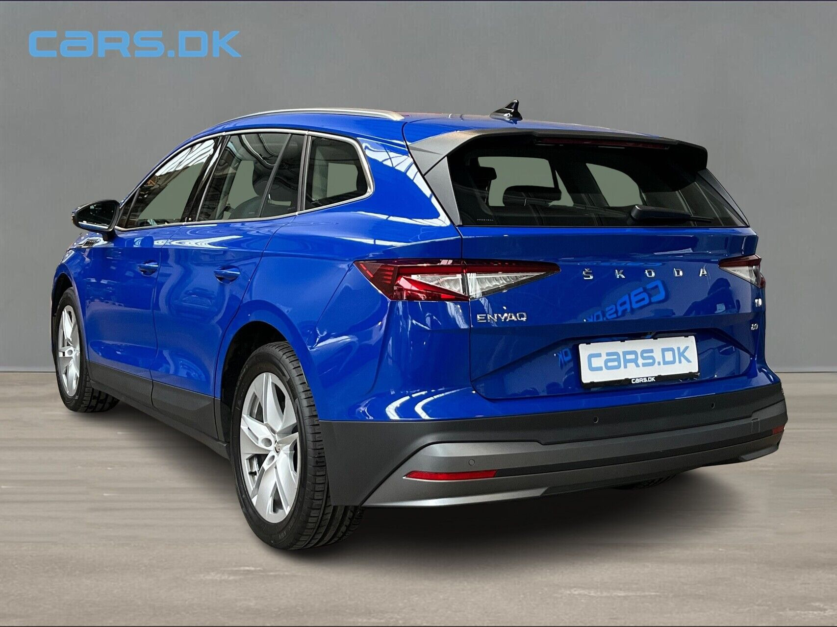 Blå Skoda Enyaq fra 2023