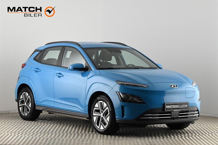 Blå Hyundai Kona fra 2021