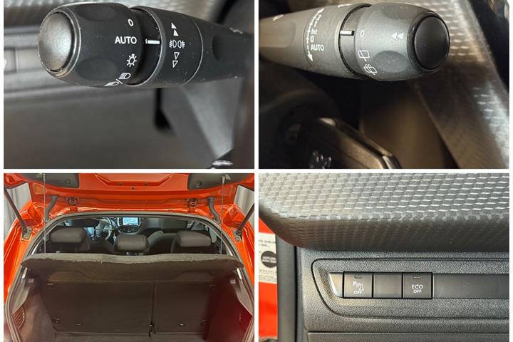 Orange Peugeot 208 fra 2019