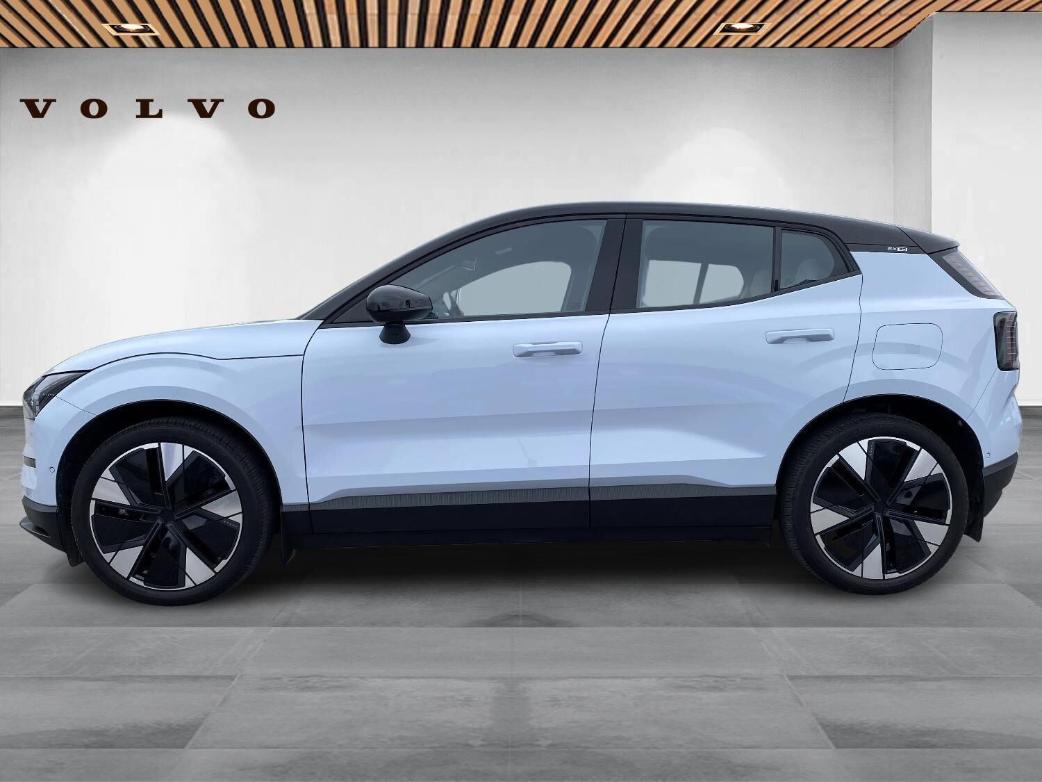 Blå Volvo EX30 fra 2024