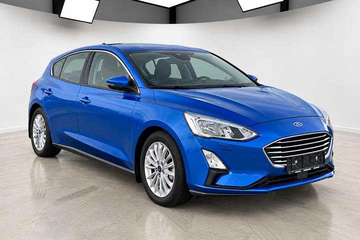 Blå Ford Focus fra 2018