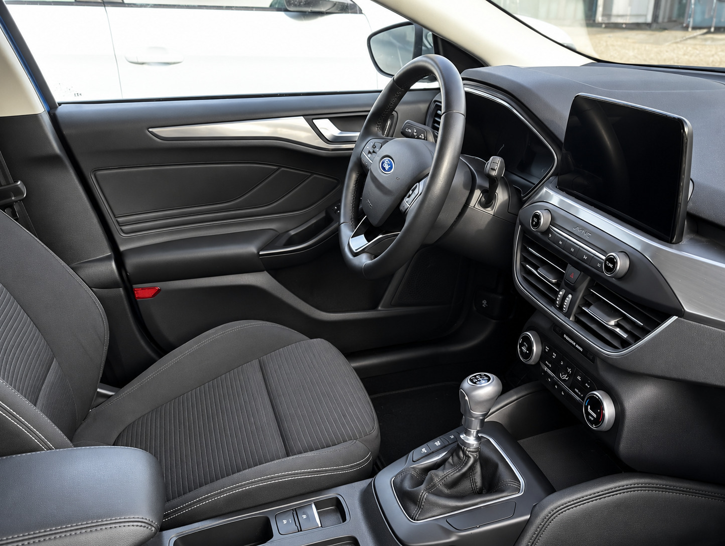 Blå Ford Focus fra 2018
