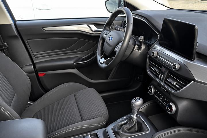 Blå Ford Focus fra 2018