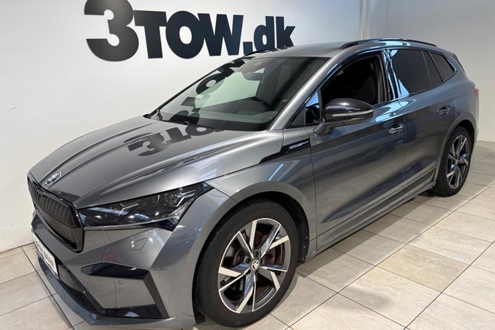 Grå Skoda Enyaq fra 2023