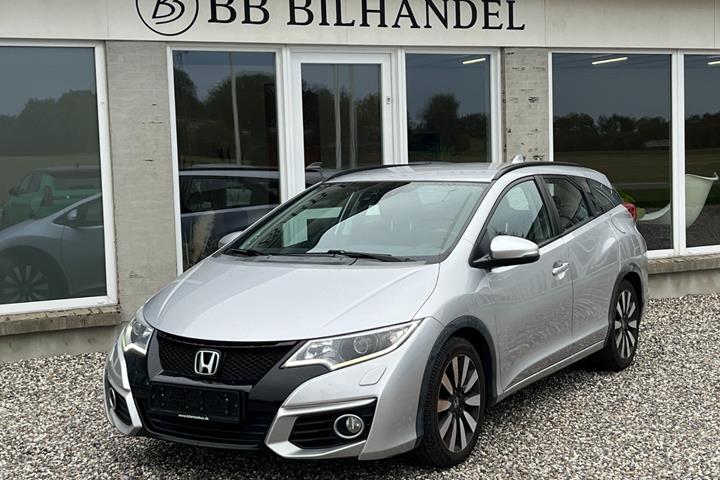 Sølv Honda Civic fra 2015