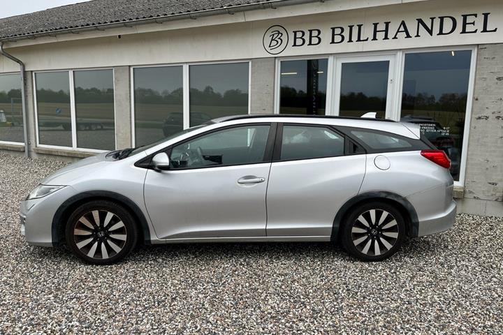 Sølv Honda Civic fra 2015