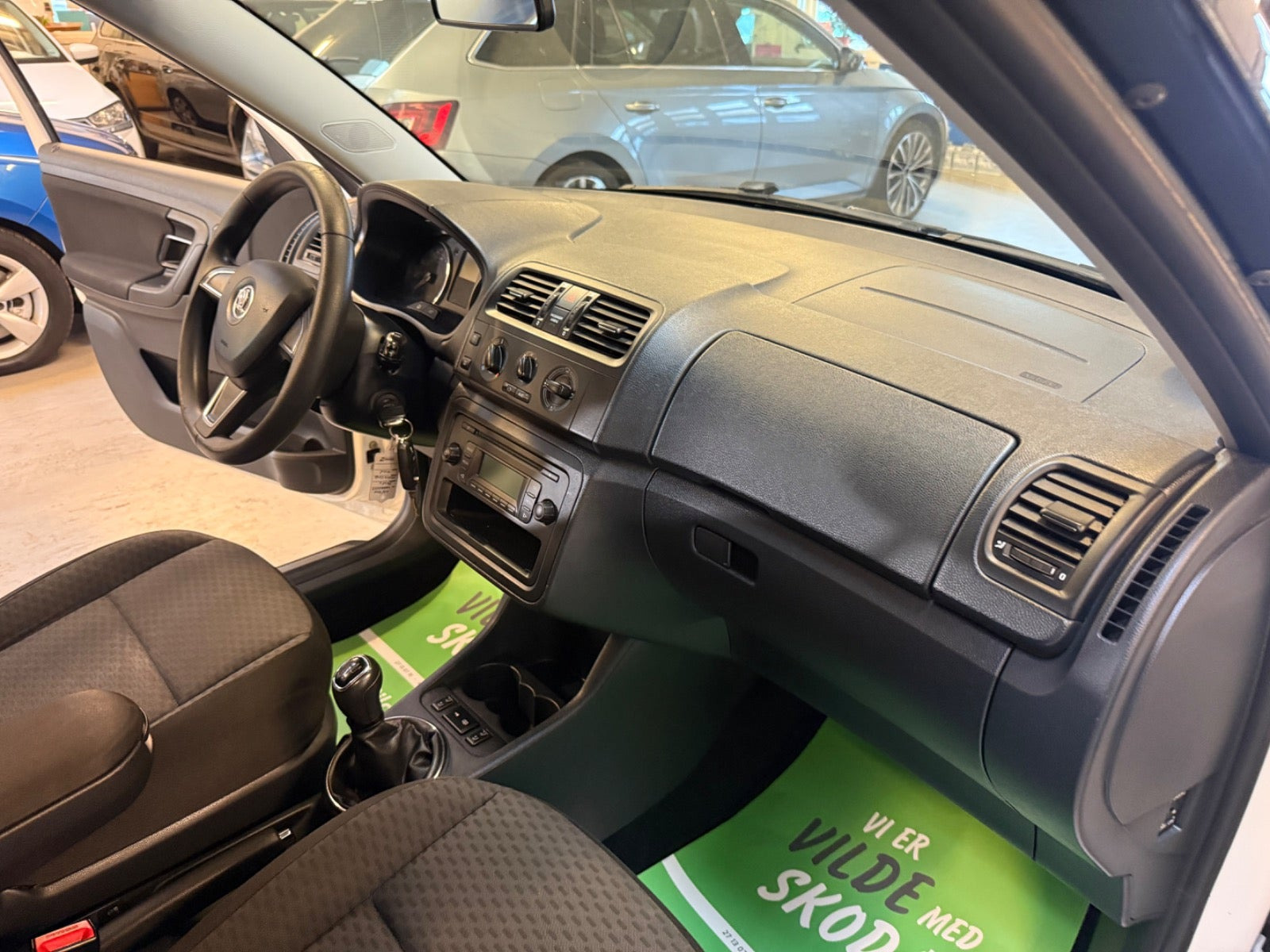 Sort Skoda Fabia fra 2015