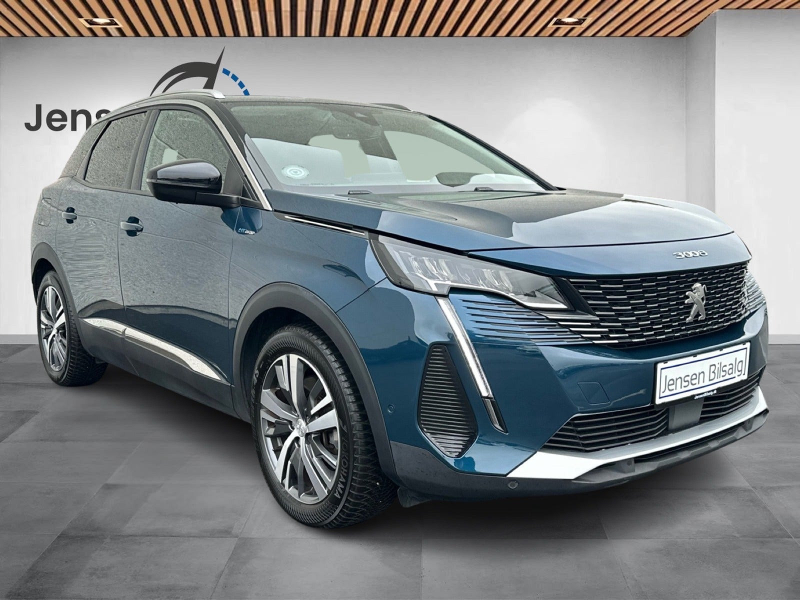 Grøn Peugeot 3008 fra 2021