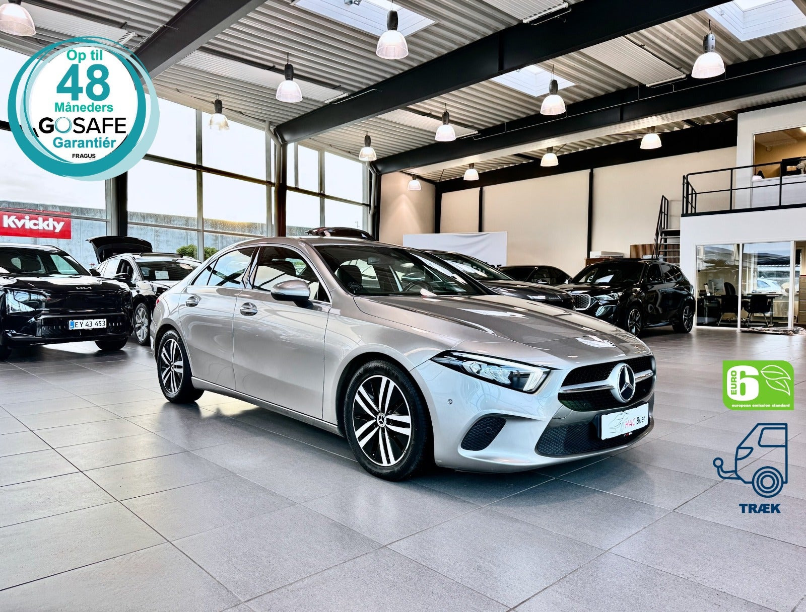Beige Mercedes A200 d fra 2021