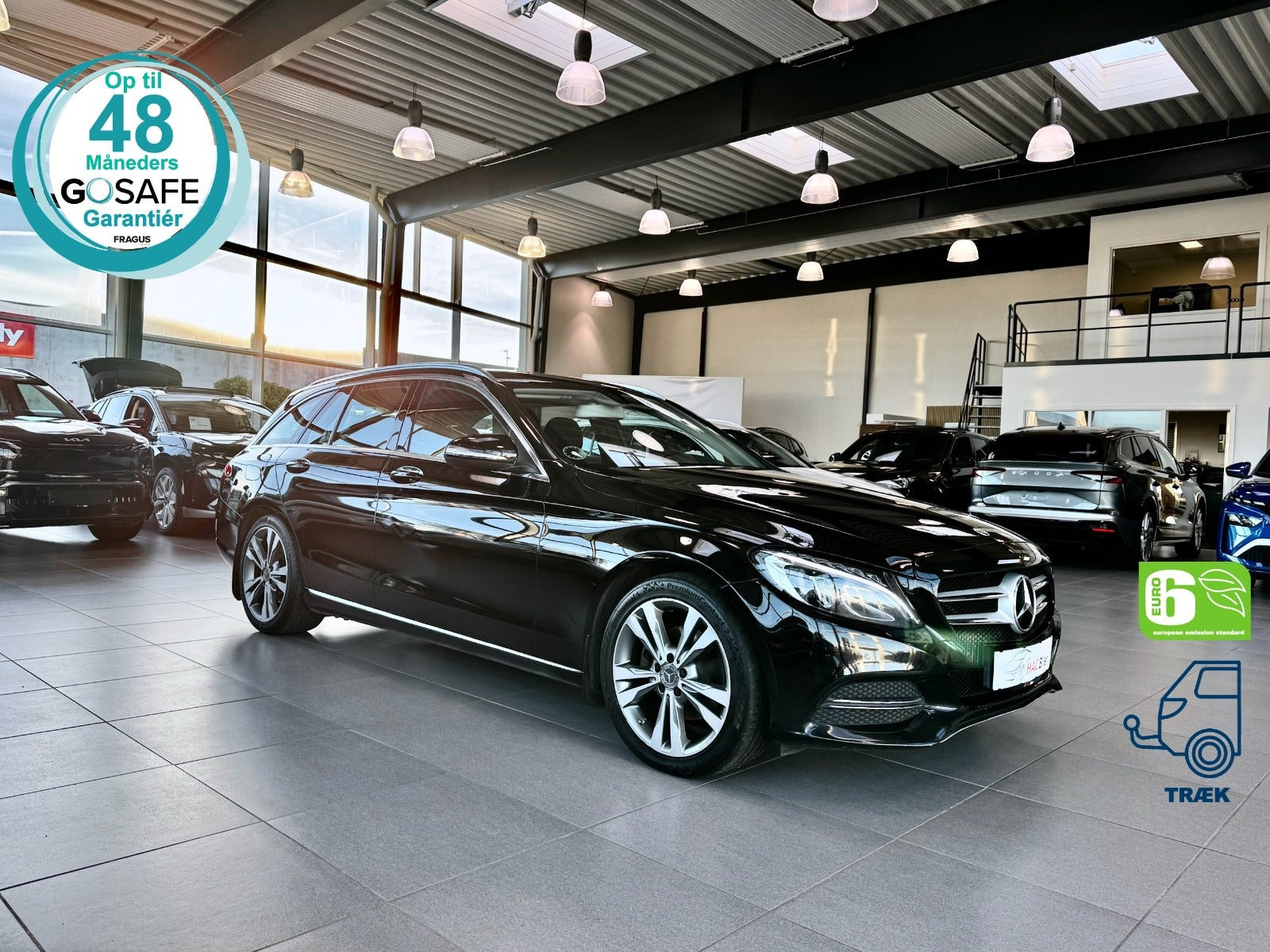 Sort Mercedes C220 fra 2015