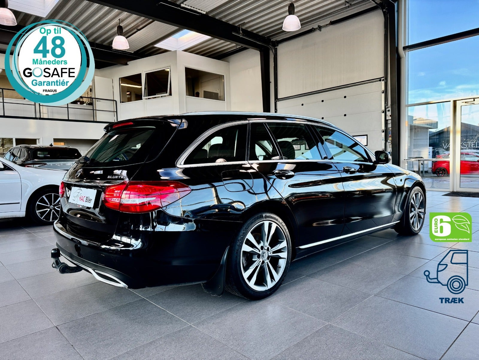 Sort Mercedes C220 fra 2015