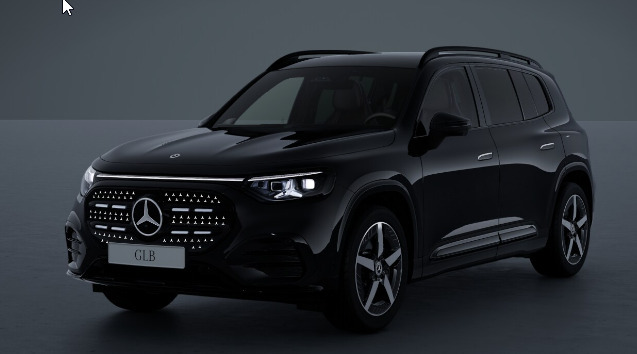 Sort Mercedes GLB250+ fra 2026