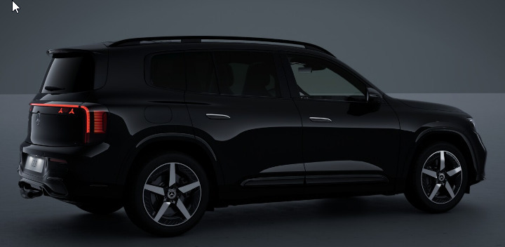 Sort Mercedes GLB250+ fra 2026