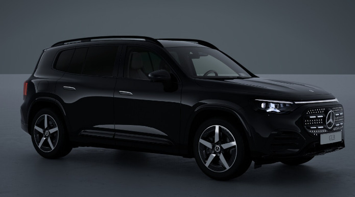 Sort Mercedes GLB250+ fra 2026