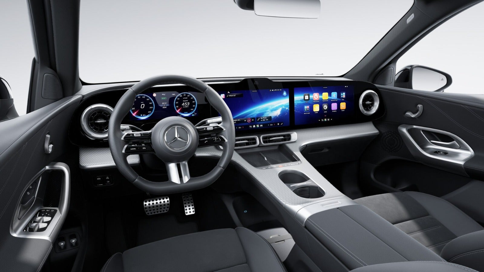 Sølv Mercedes GLC250 fra 2026